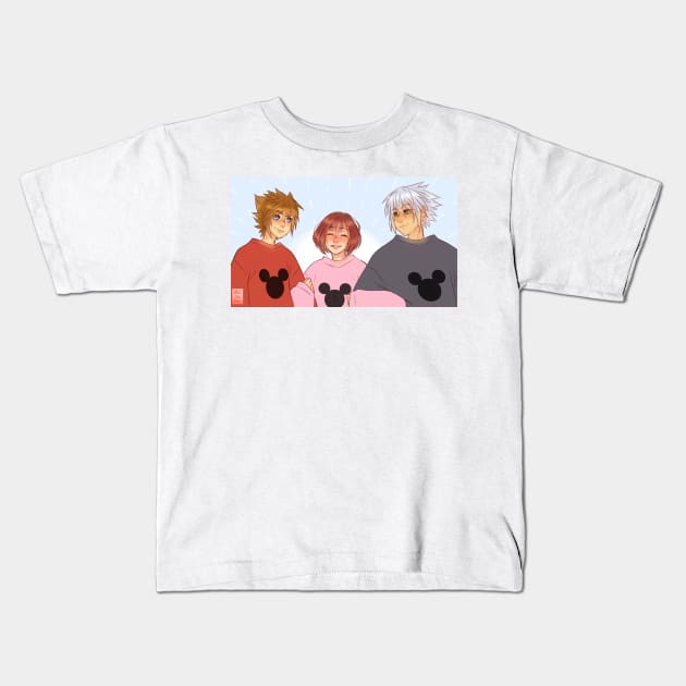 KH Trio Kids T-Shirt by deizunei